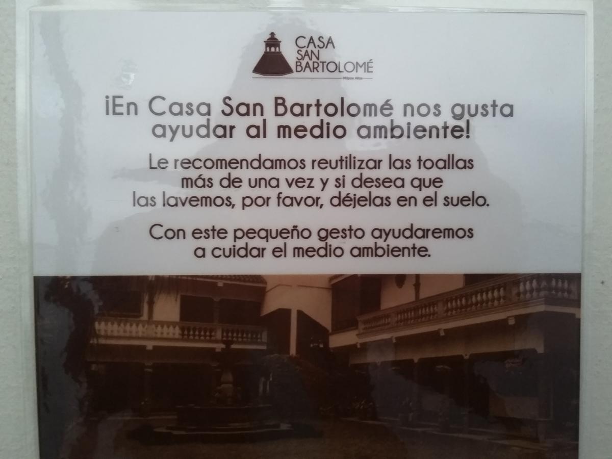 Casa San Bartolomé San Bartolome Milpas Altas Exterior foto